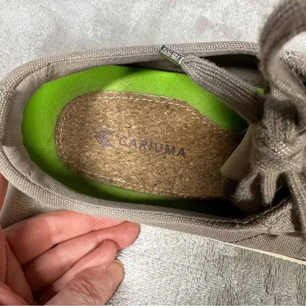 Cariuma OCA Low Canvas Sneakers Mystic Grey Men 8.5/Women's 10 Sustainable